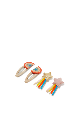 Kids Doodle Over the Rainbow Clips, Set of 4